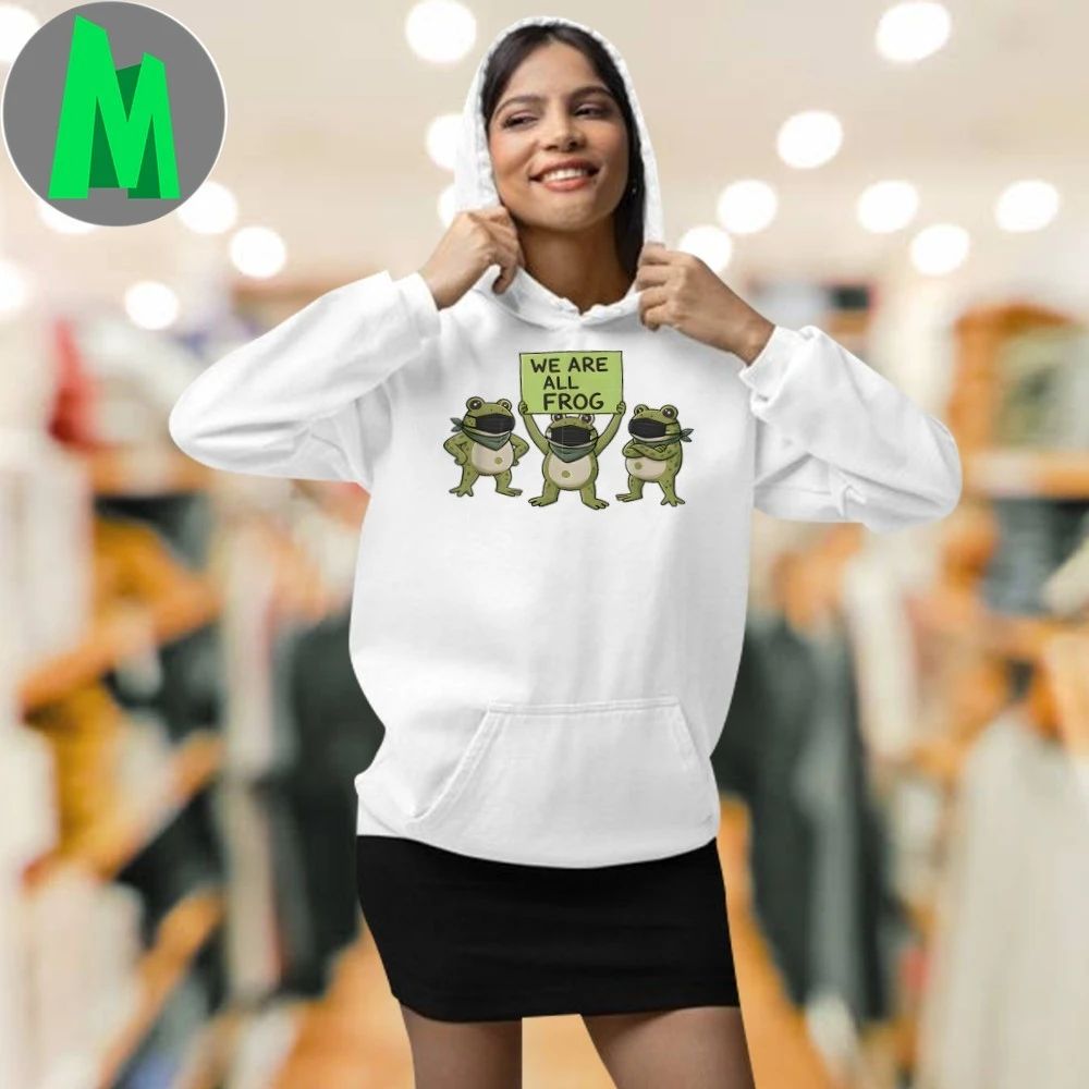Retro Portland We Are All Frog Design Shirt Unisex