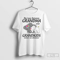 Premium Elephant The Love Between Grandma And Grandkids Knows No Distance T Shirts Unisex