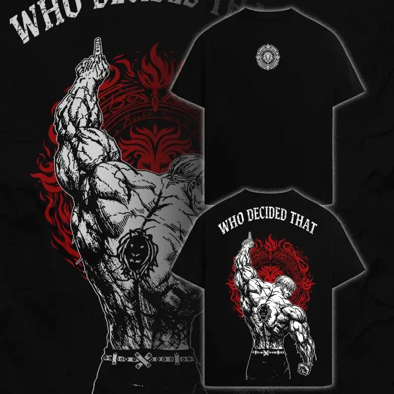 Escanor The Seven Deadly Sins Who Decided That Dark Anime Streetwear Unisex