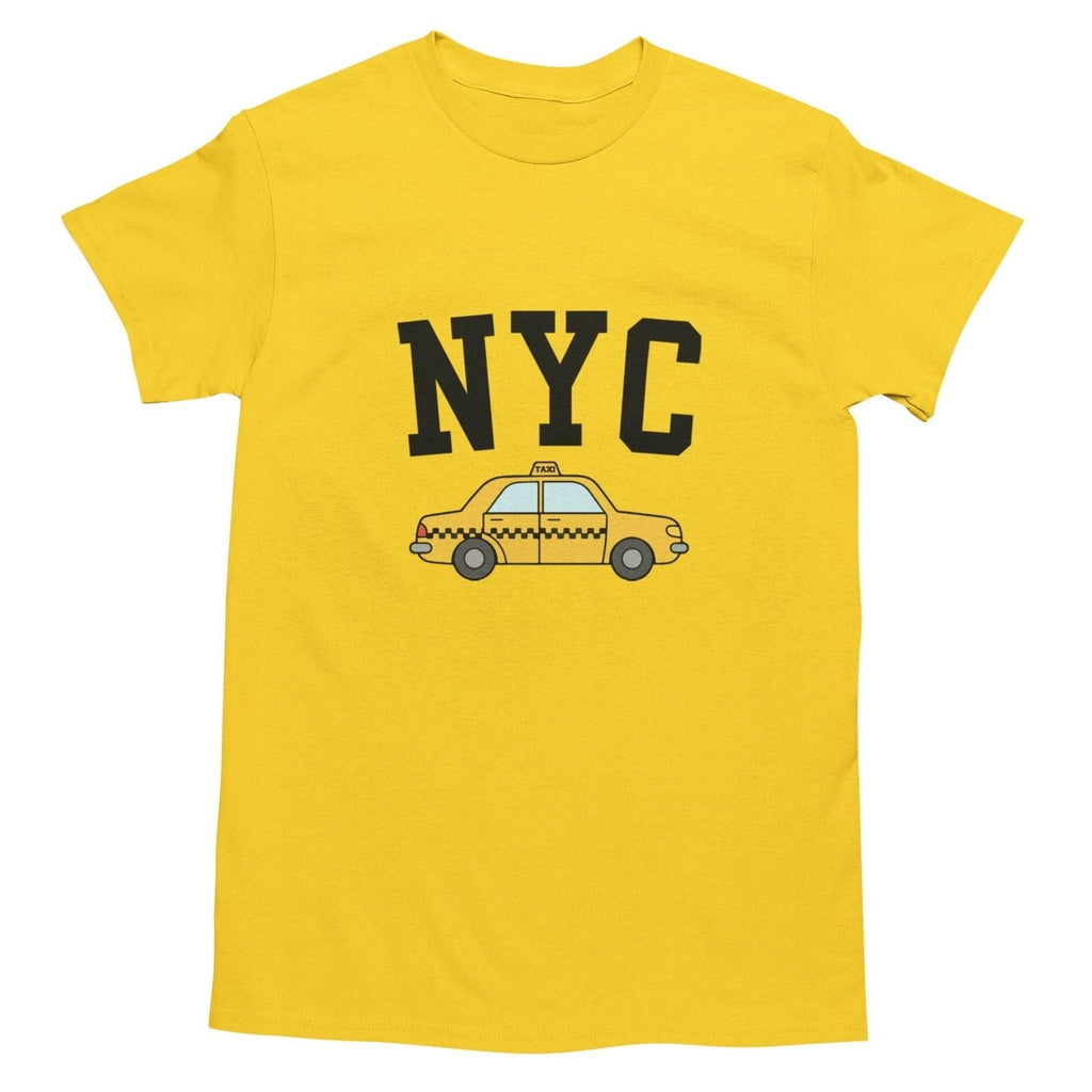 Kids Tee NY Taxi Tee Yellow Cab Design New York City Shirt Youth Boys Unisex
