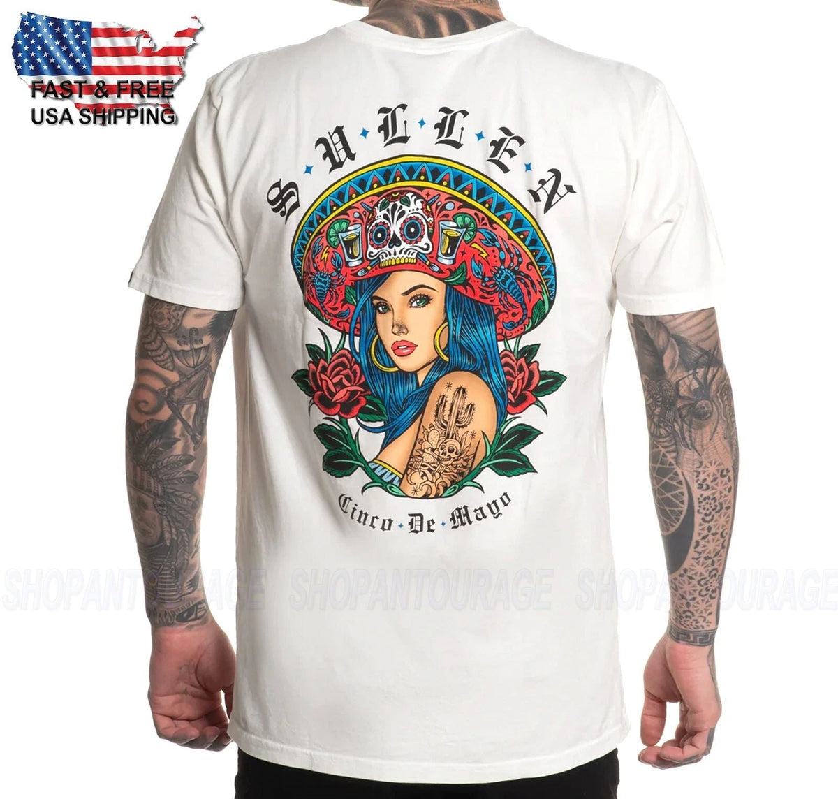 Sullen Art Collective Cinco De Mayo Premium SCM6677 Short Sleeve For Men Unisex