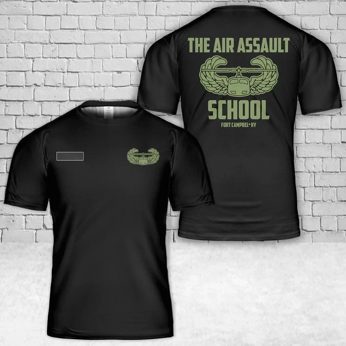 Custom Name US Army Air Assault School Army Fort Campbell 3D Shirt AOP Shirt Unisex