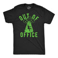 Mens Funny T Shirts Out Of Office UFO Sarcastic Alien Graphic Tee for Men Unisex