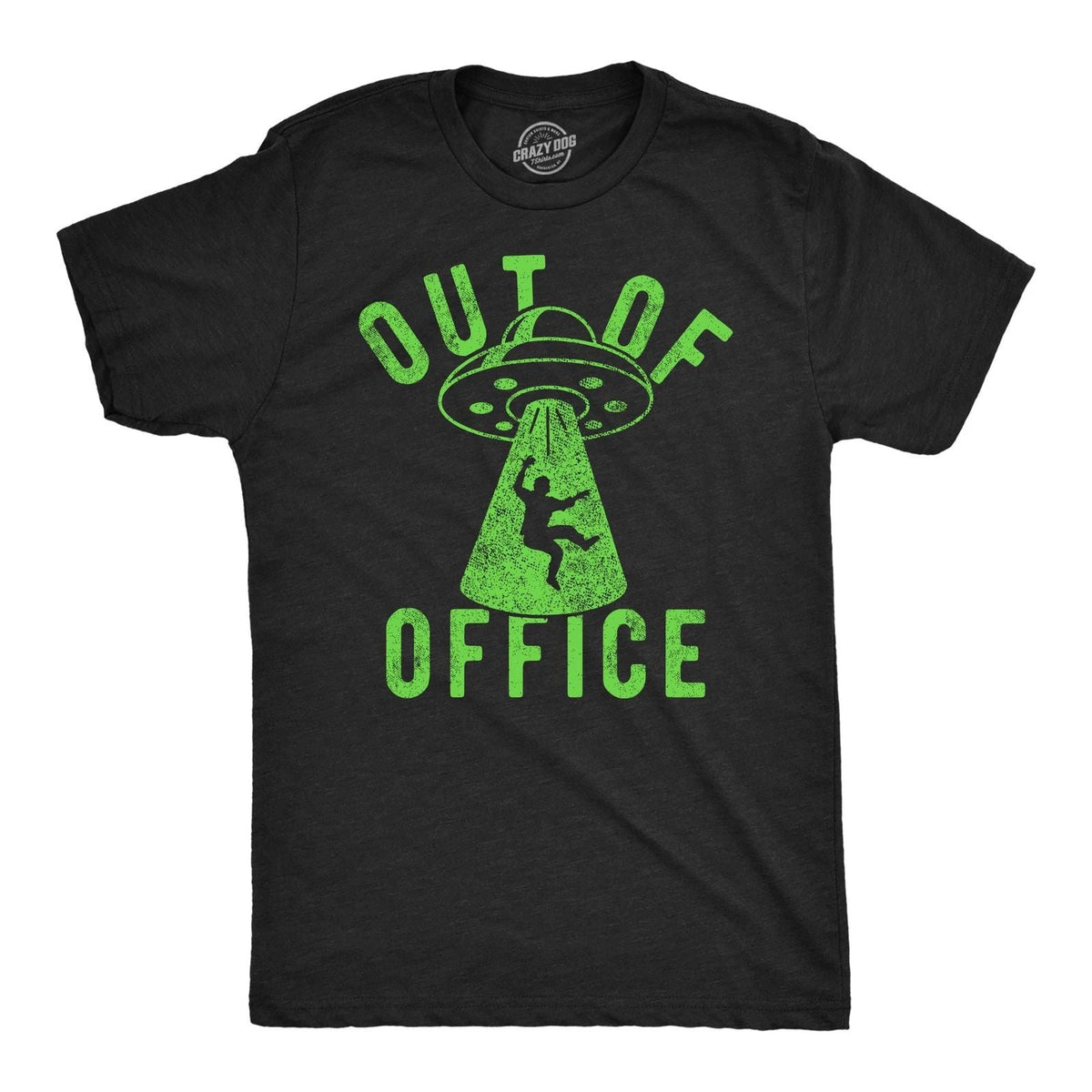 Mens Funny T Shirts Out Of Office UFO Sarcastic Alien Graphic Tee for Men Unisex