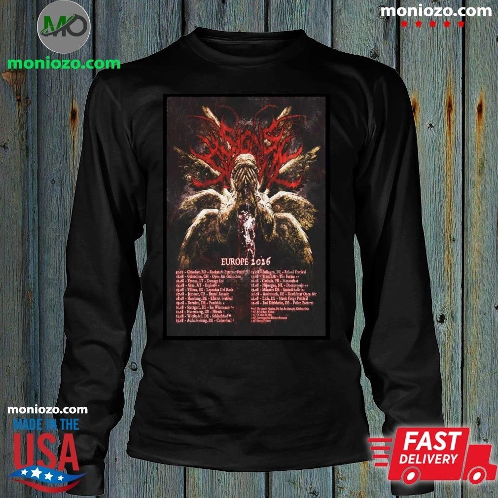 Original Signs Of The Swarm Europe Tour 26 Poster Shirt – Best Gift for Music Fans Unisex