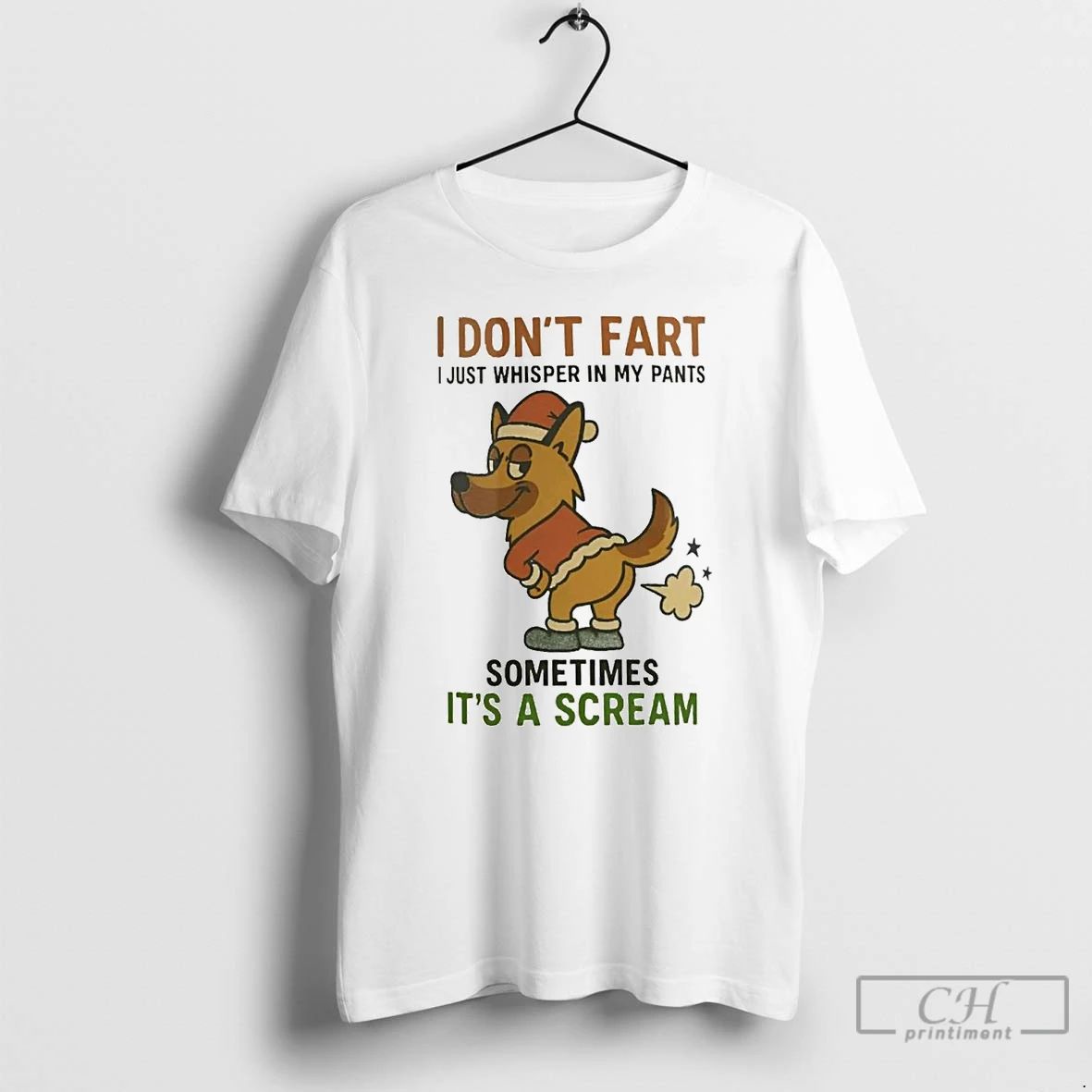 Classic German Shepherd I Dont Fart Whisper In My Pants Its A Scream Christmas Unisex