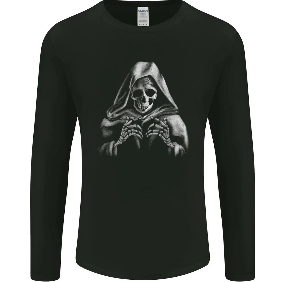 Grim Reaper Skull Mens Long Sleeve Unisex