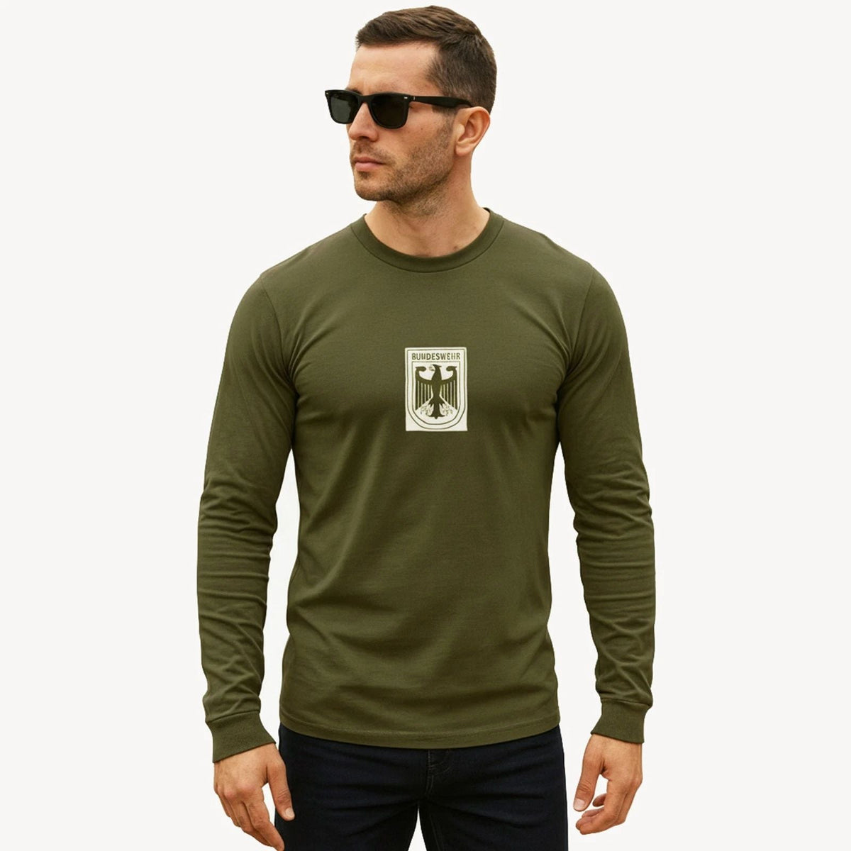 Army T Shirt German Bundeswehr Eagle Printed Combat Tactical Top Unisex