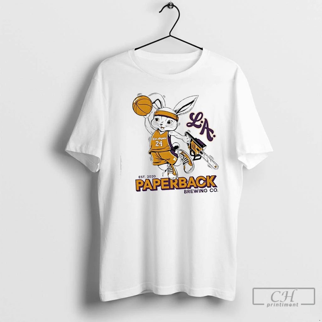 Premium Los Angeles Lakers Paperback Brewing Co T Shirts Unisex