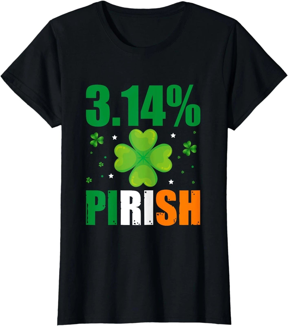 3.14% Pirish Funny St Patrick's Math Geek Irish Math Ladies' Crewneck Unisex