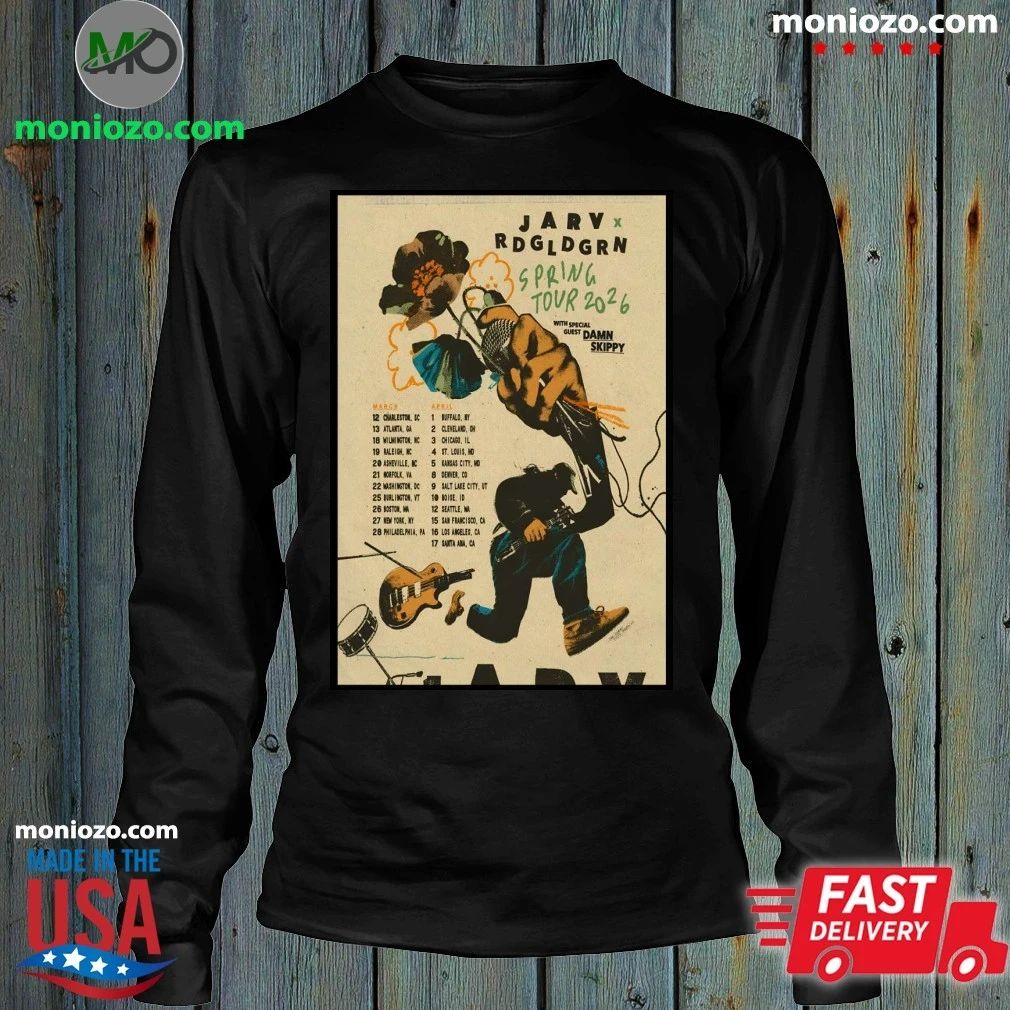 Original JARV With Red Gold Green 2026 Spring Tour Poster Shirt Unisex