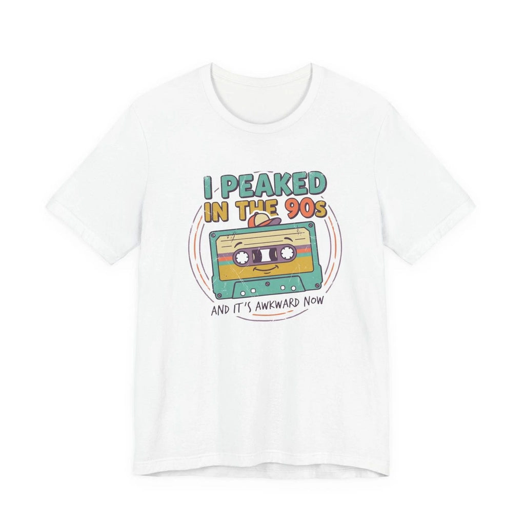 I Peaked in the 90s cassette tee | Retro 90s nostalgia shirt Unisex