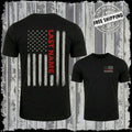 Custom Last Name Thin Red Line Firefighter Vertical Flag Men Unisex