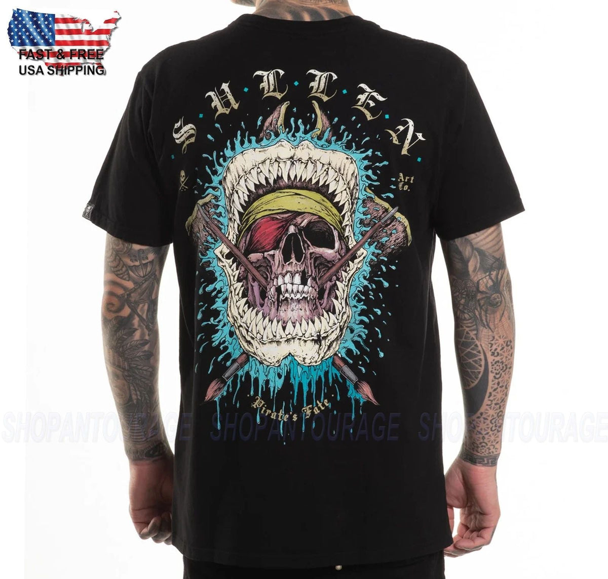 Sullen Art Collective Pirates Fate Premium SCM7232 Men's Short Sleeve Unisex