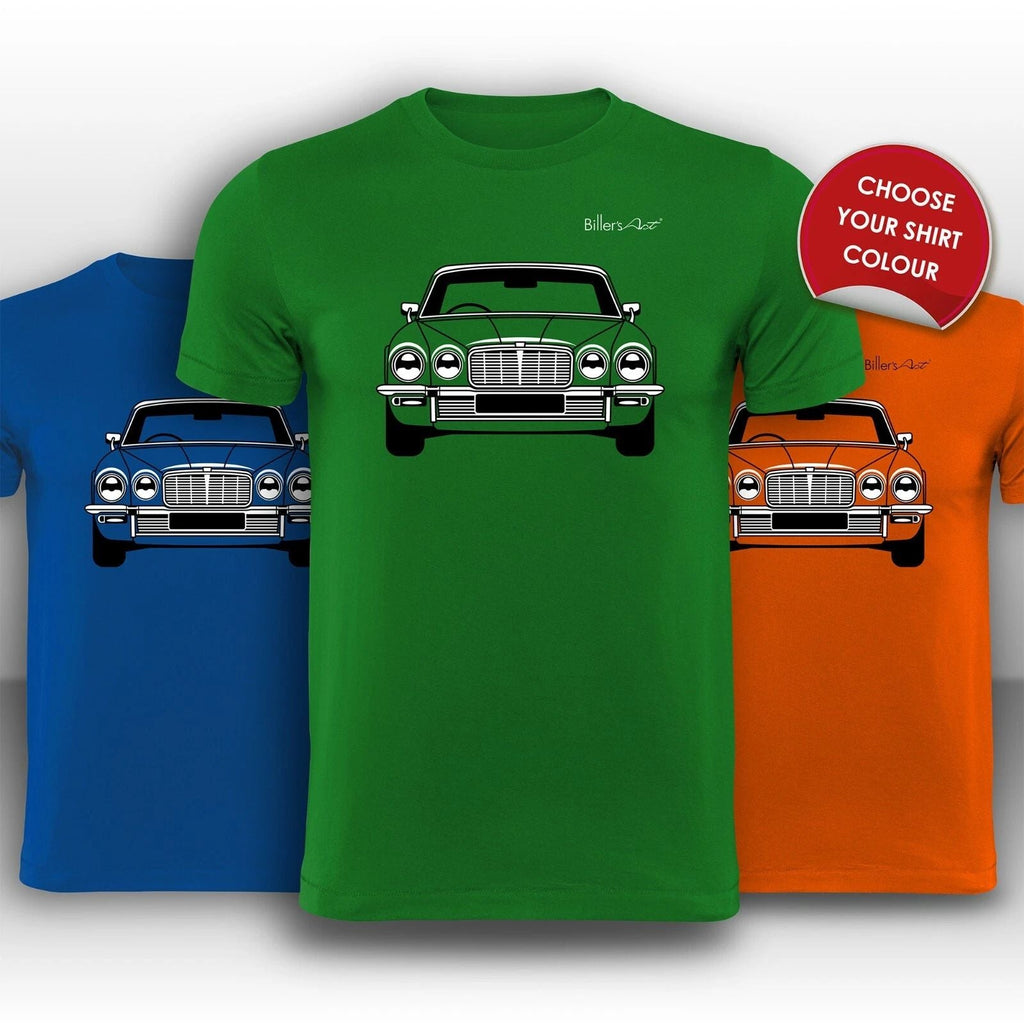 Jaguar XJ6 Front View Super Cool hand printed Unisex