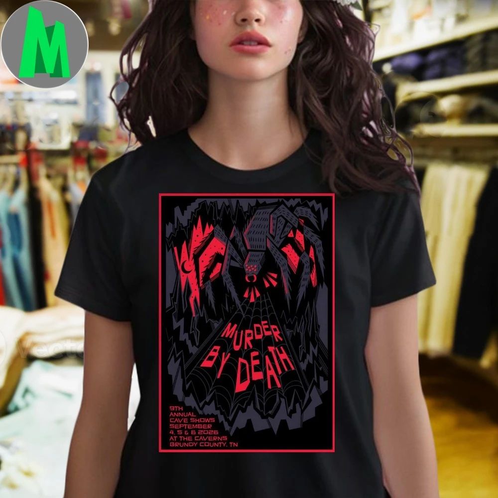 Murder By Death The Caverns Grundy County Tn Sept 4-6 2026 Poster Shirt Unisex
