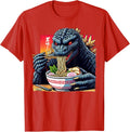Funny Kaiju Eating Ramen Japanese Monster Lover Birthday Unisex