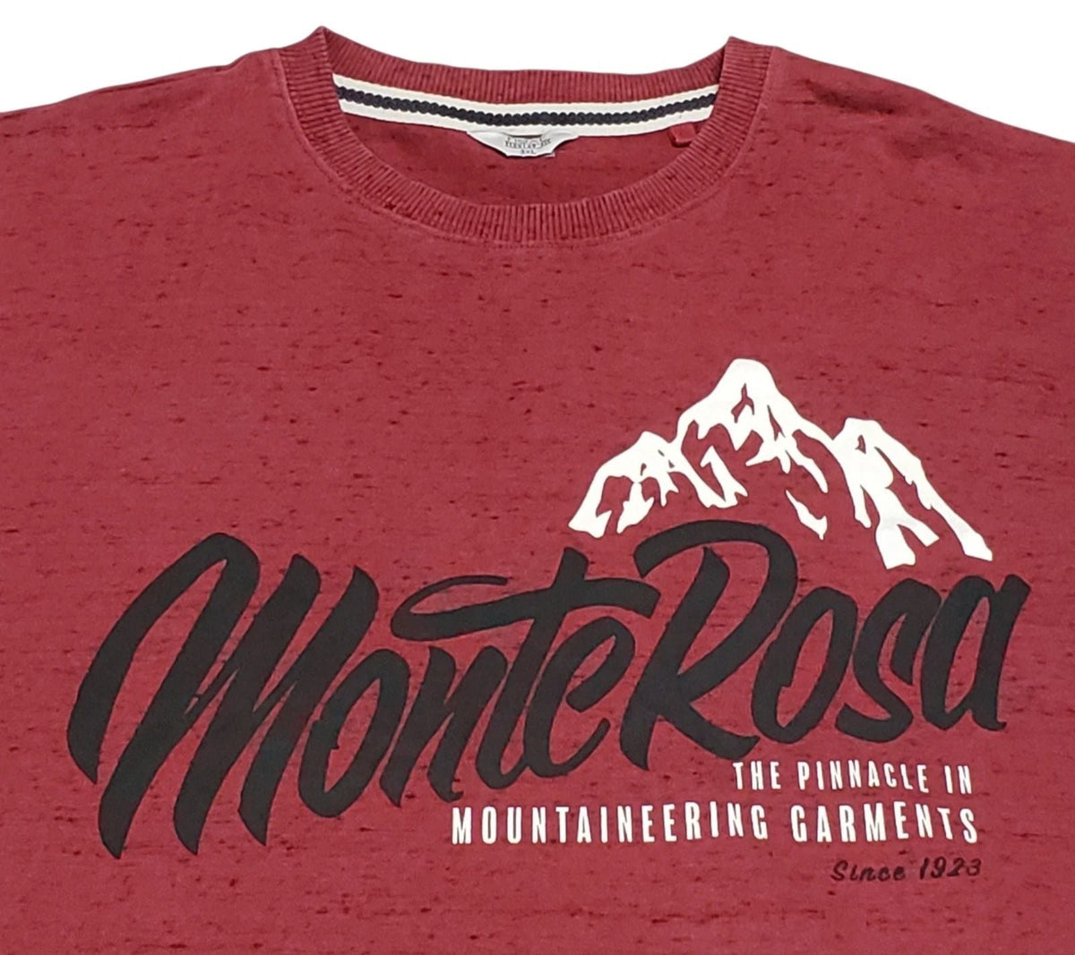 Monte Rosa Mountaineering Men's 3XL Red Speckled Short Sleeve Hiking Unisex