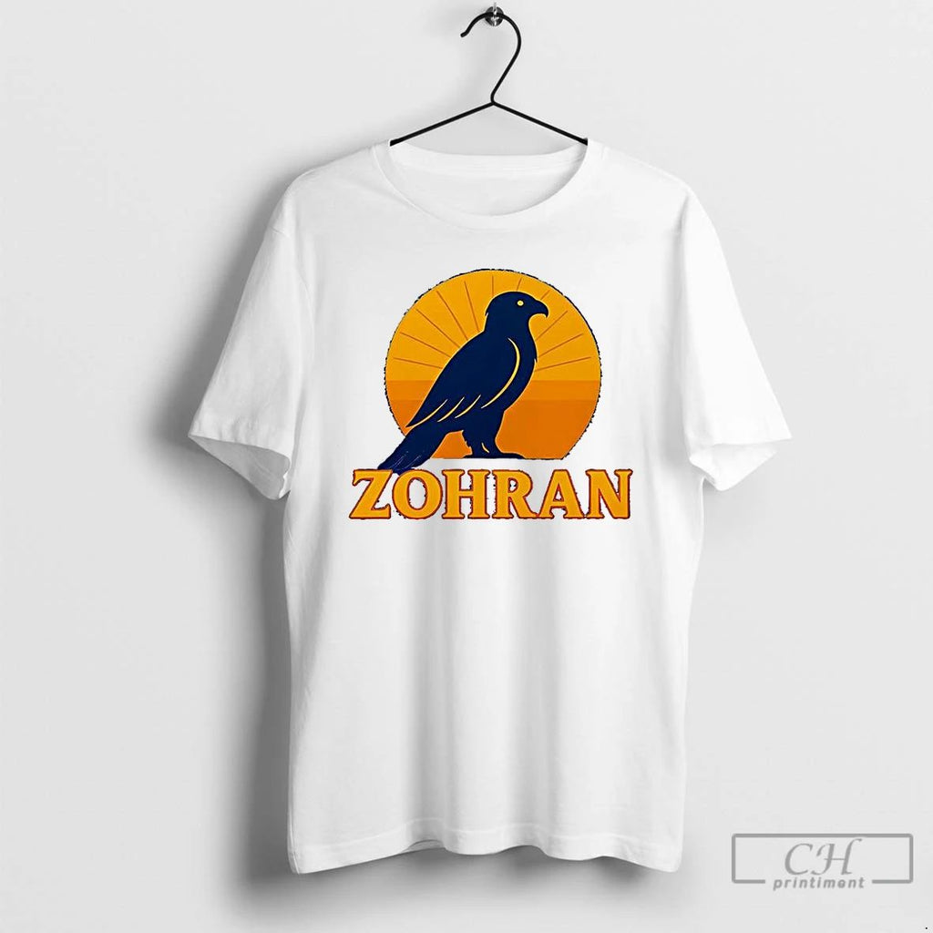 Premium Zohran Mamdani New York City Muslim Mayor Bald Eagle Silhouette T Shirts Unisex
