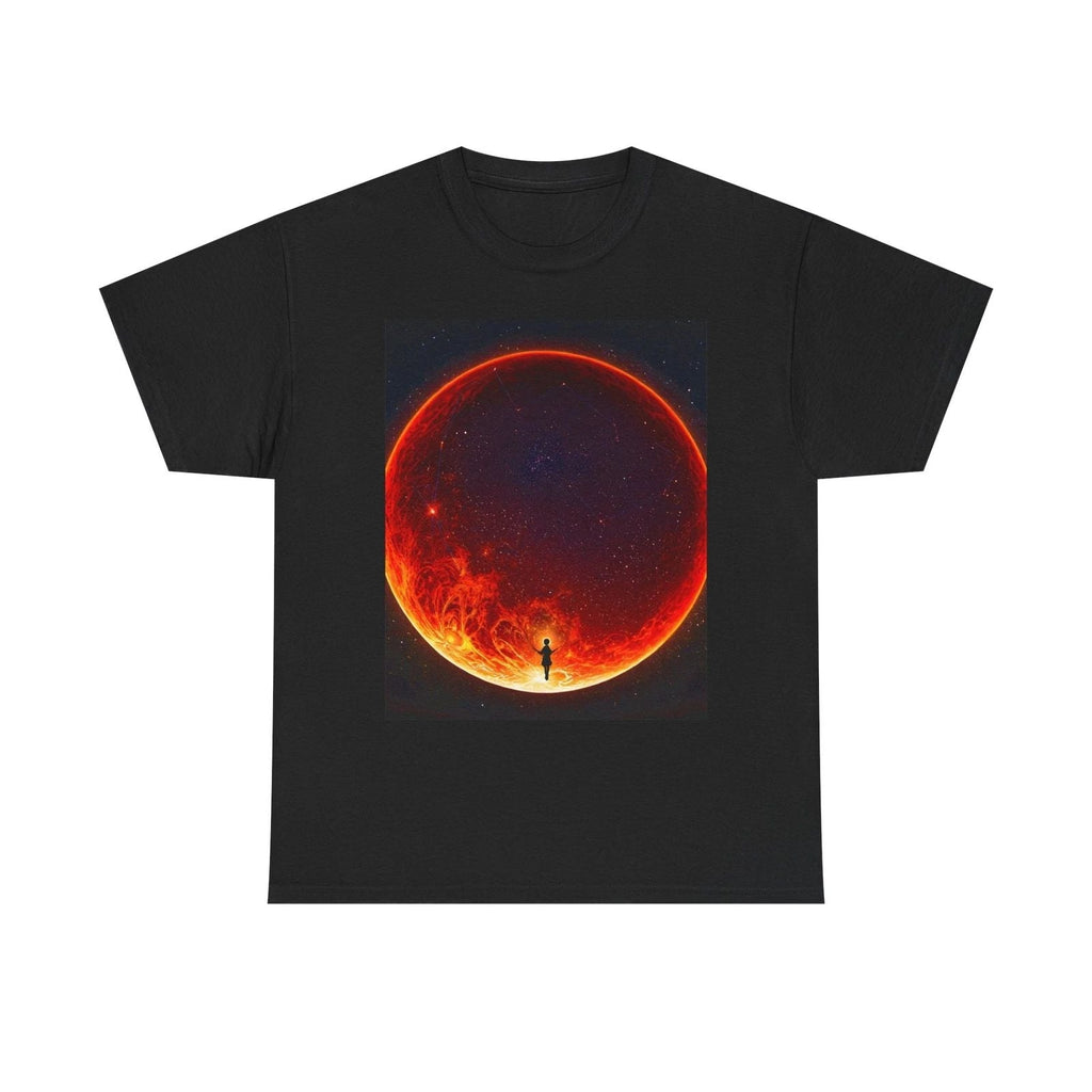 Cosmic Adventure Unisex Heavy Cotton Tee, Space Lover Gift, Casual Wear, Starry Unisex
