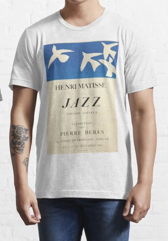 Matisse Exposition Poster T shirt - Retro - %100 Premium Cotton Unisex