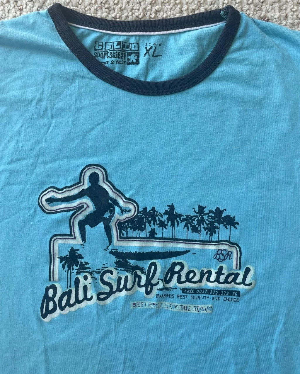 BALI Surf Rental Boys XL (fits like mens M) Lt Blue CELIO Sportswear Unisex