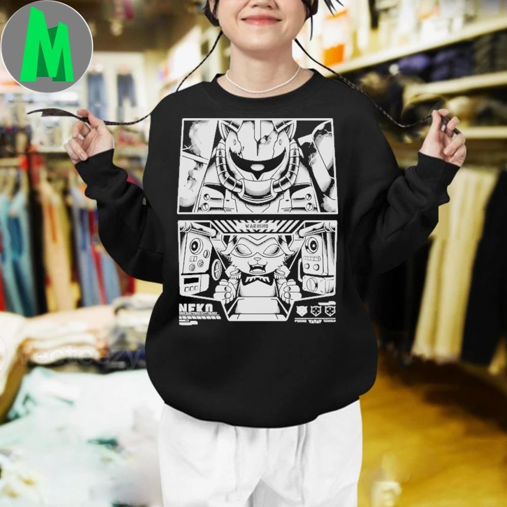 Cat Aznable Bw Shirt Unisex