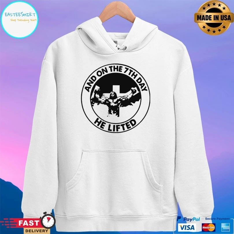 And On The 7th Day He Lifted Jesus Logo Unisex