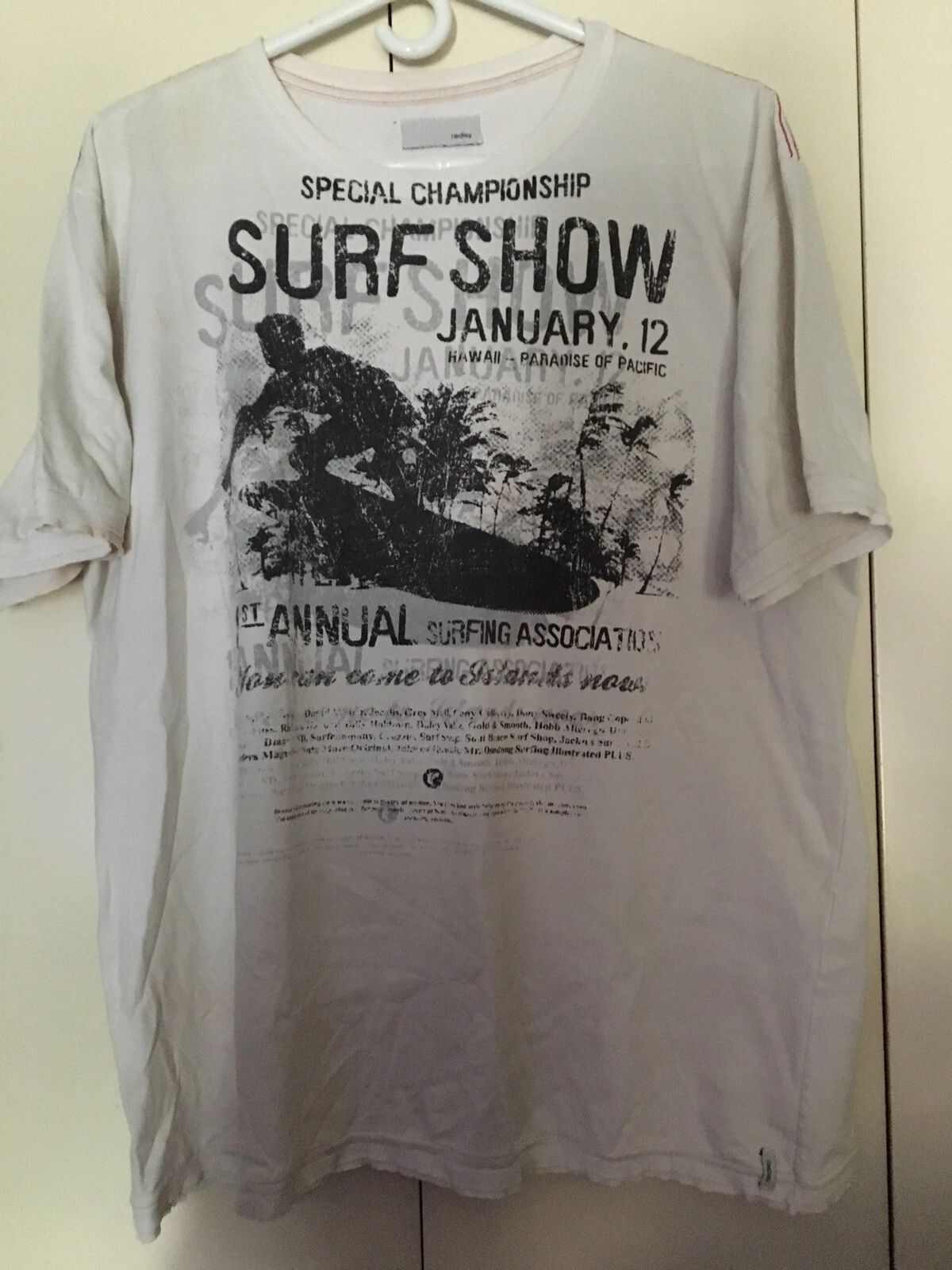 Redley XL Hawaii Surf Show Paradise Of Pacific Graphic Tee Soft Cool Dude Shirt Unisex
