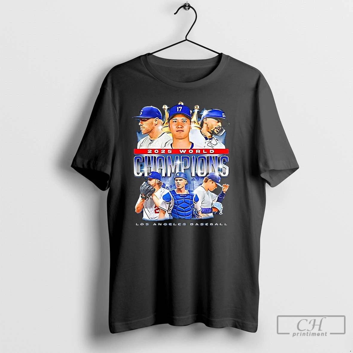 Premium Los Angeles Dodgers World Series Champions 2025 Baseball Player T Shirts Unisex
