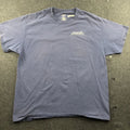 Hanes Shirt Mens Large Blue American Duchess River Cruise Map Short Sleeve Tee Unisex