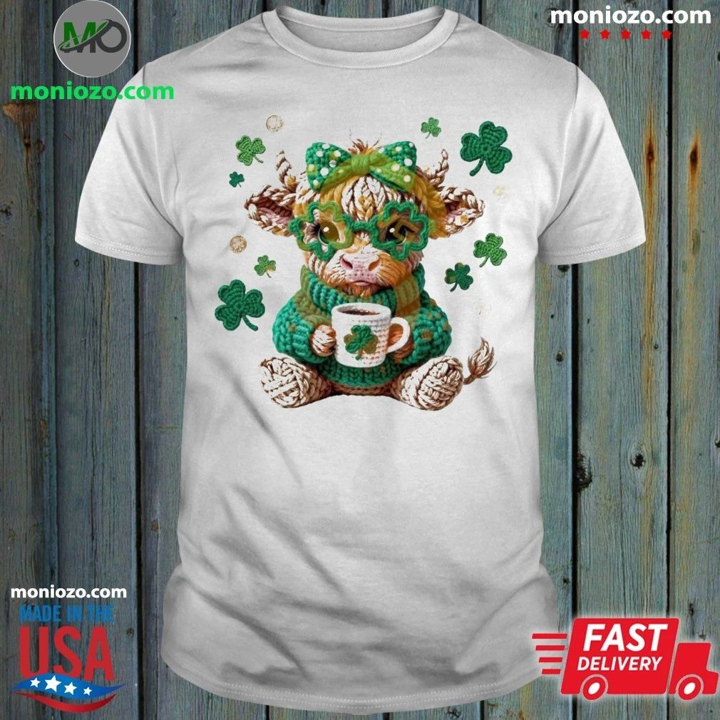 Highland Cow St Patricks Shirt Unisex