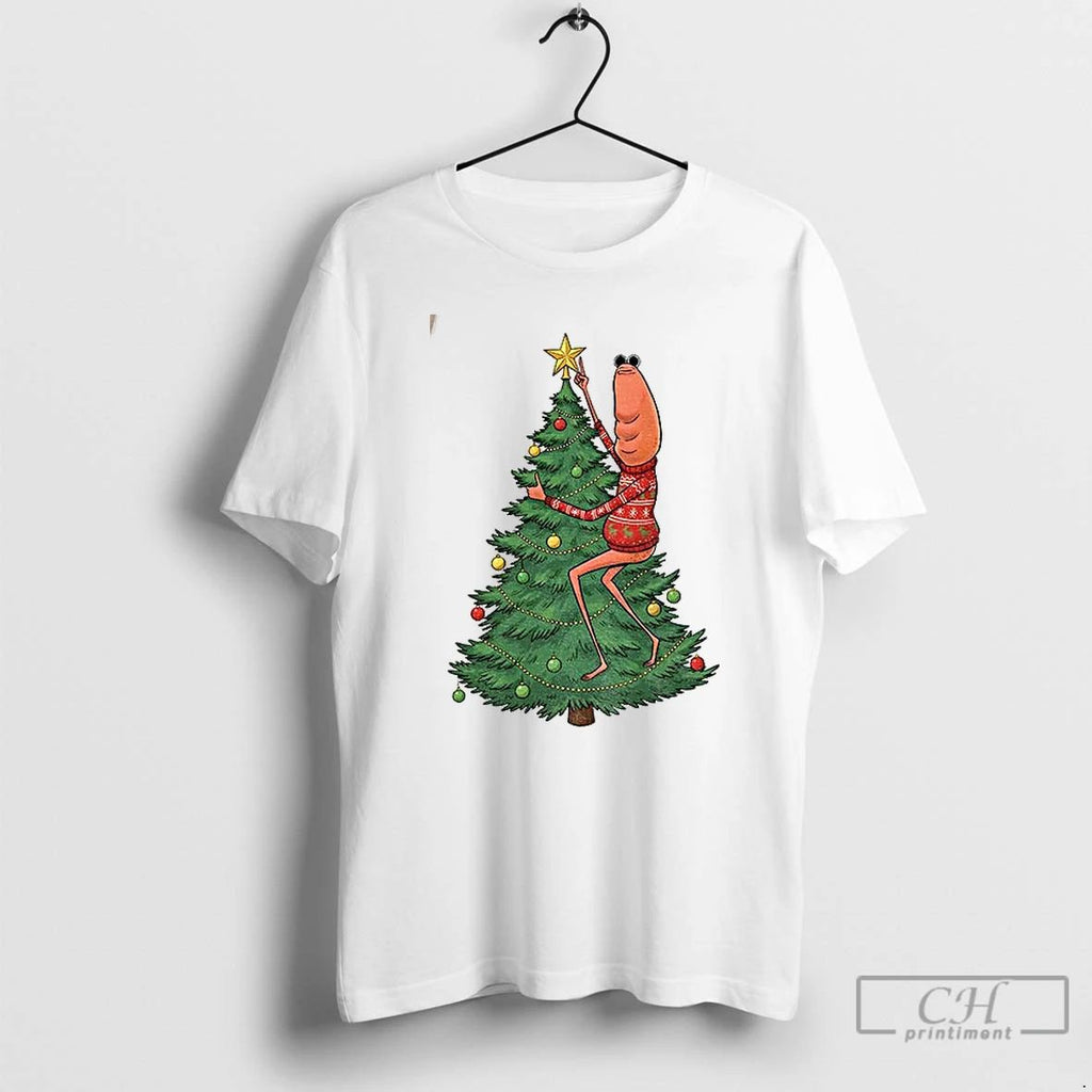 Premium Marcus The Worm Christmas Tree I Dont Like This Rock Viral Meme T Shirts Unisex