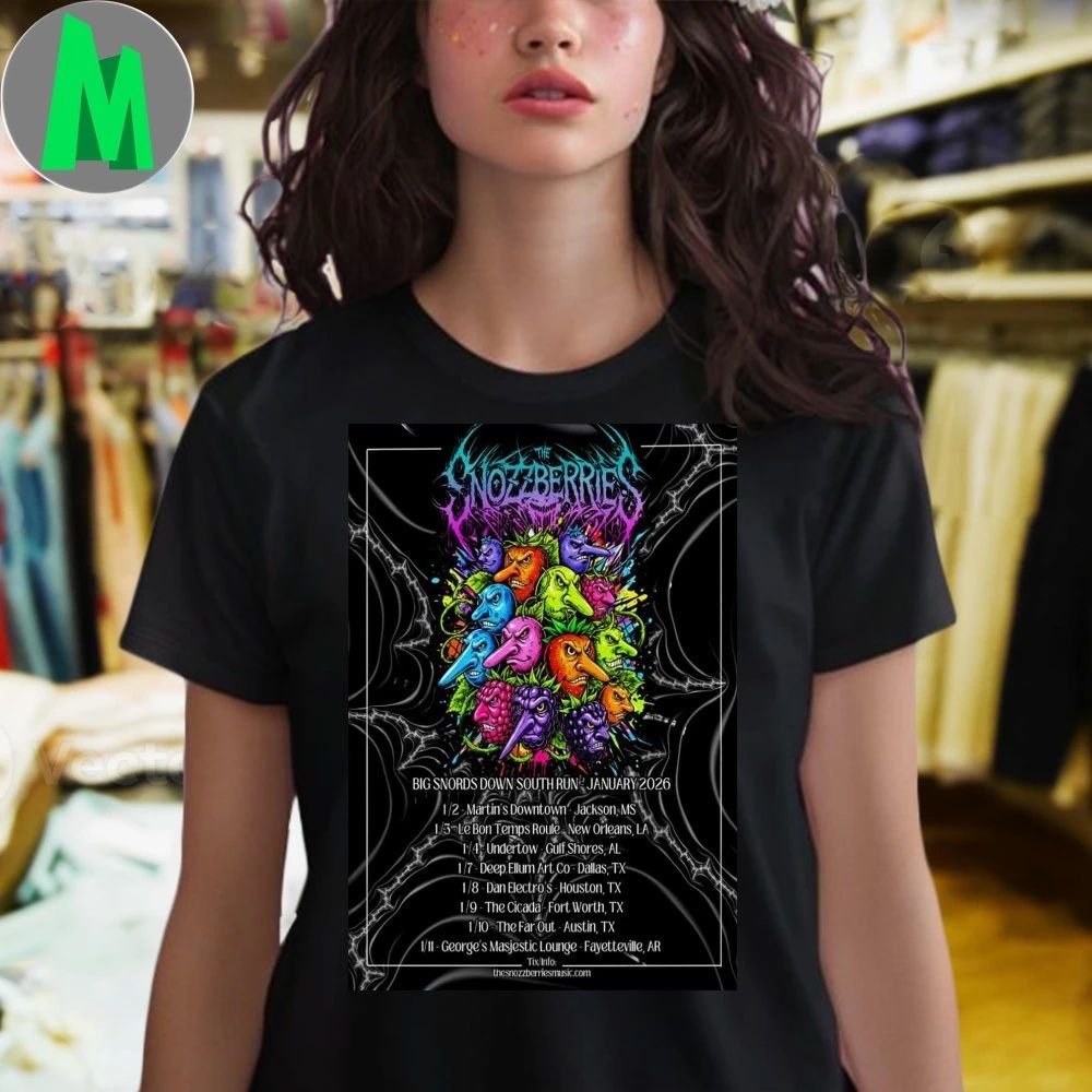 Original The Snozzberries Big Snords Down South Run Jin Tour 2026 Poster Shirt Unisex