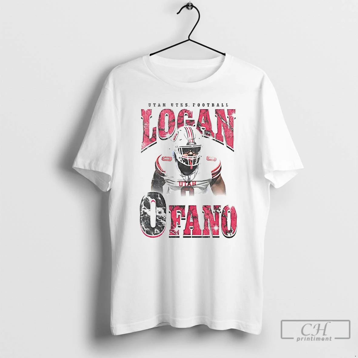 Classic Logan Fano 90s Portrait Utah Utes Football T Shirts Unisex