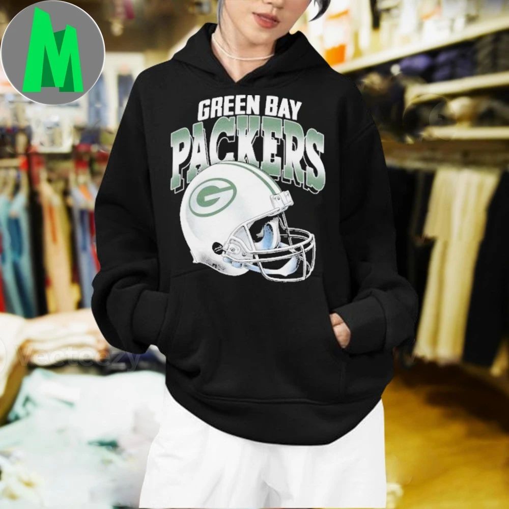Original Green Bay Packers Gradient Helmet Shirt Unisex