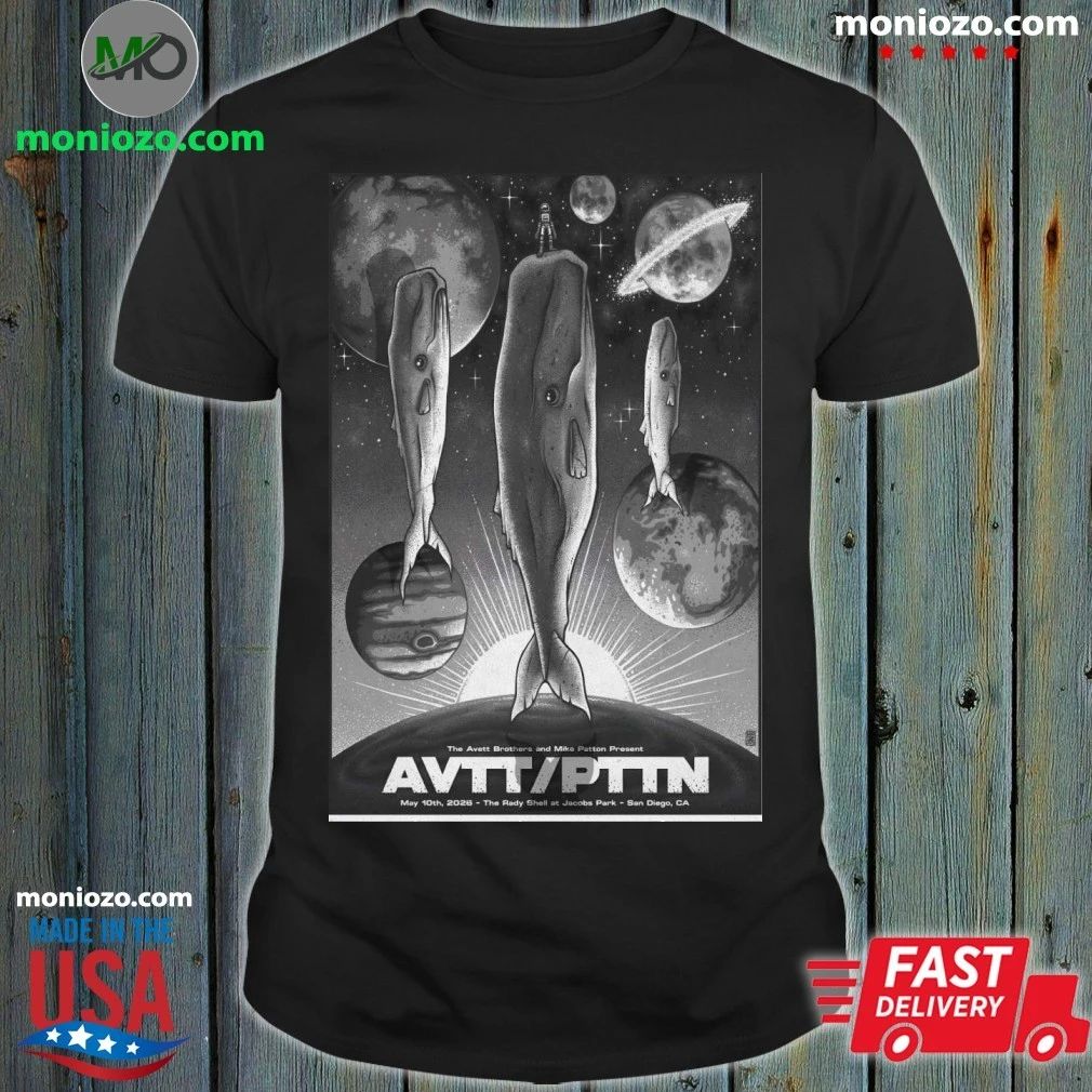 The Avett Brothers With Mike Patton May 10 2026 San Diego CA Poster Shirt Unisex