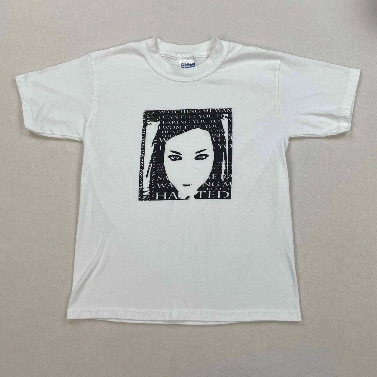 Vintage Evanescence T Shirt Size Youth Medium White Fallen Amy Lee Grunge Y2K Unisex