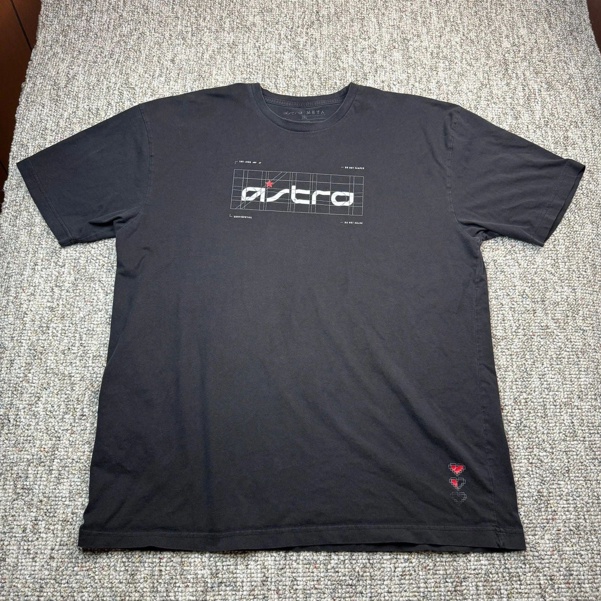 Meta Astro Gaming Shirt Mens 2XL Short Sleeve eSports Black Unisex