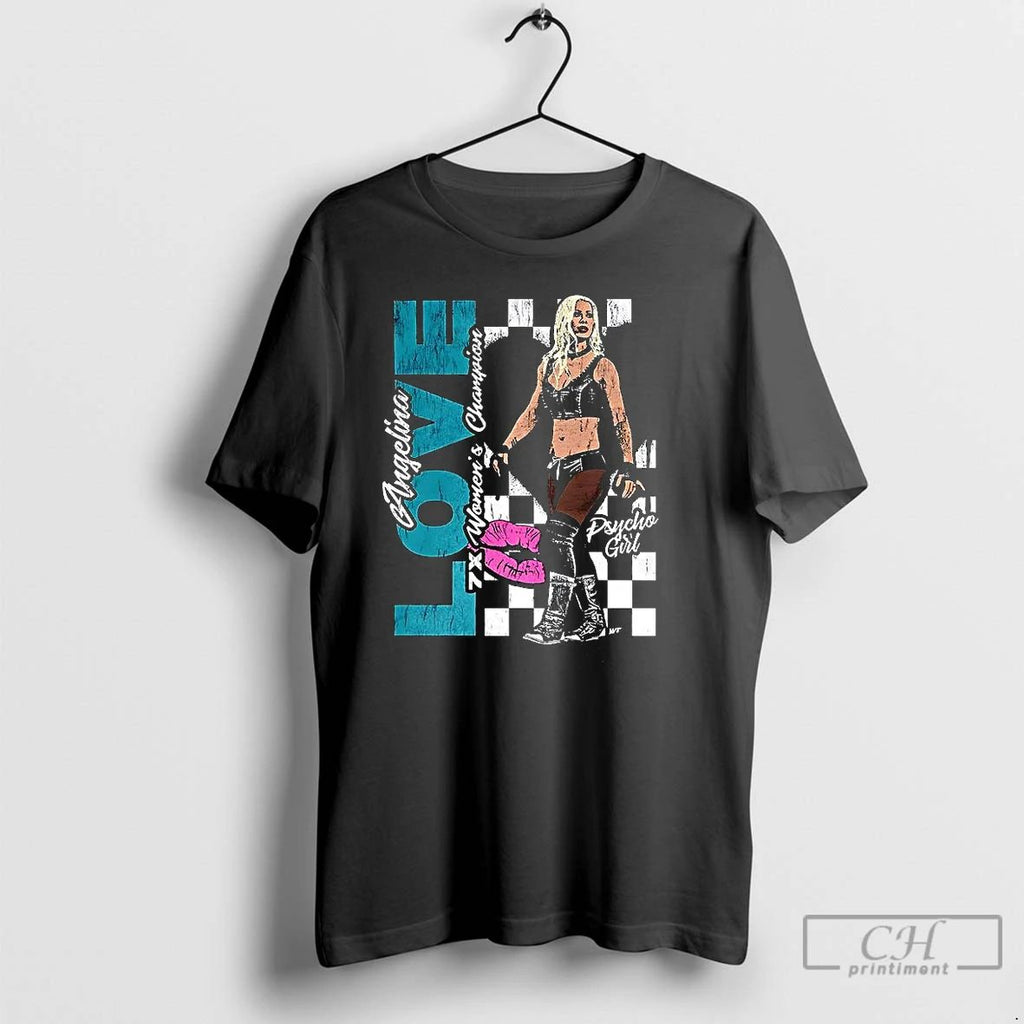 Classic Angelina Love Tna Wrestling 7x Womens Champion Retro T Shirts Unisex