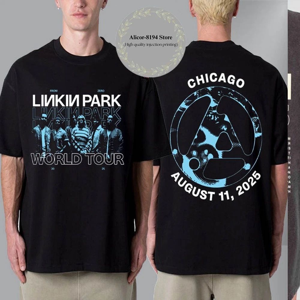 Linkin Park Chicago Illinois From Zero World Tour 2025 Exclusive T Shirt Unisex