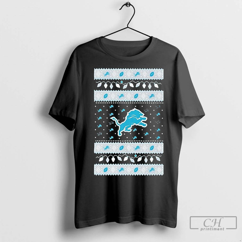 Premium Detroit Lions Ugly Christmas Light Unisex