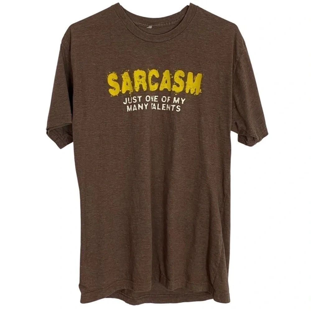 Vintage 90s Sarcasm Just One Of My Talents Tshirt Unisex Medium Large Crewneck Unisex