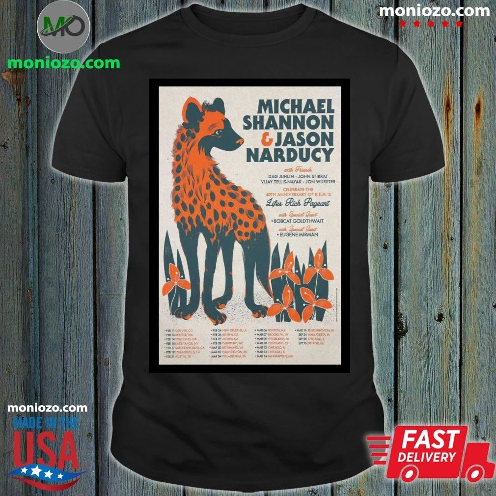 Michael Shannon, Jason Narducy & Life’s Rich Pageant Athens 2 26 26 Poster Shirt Unisex