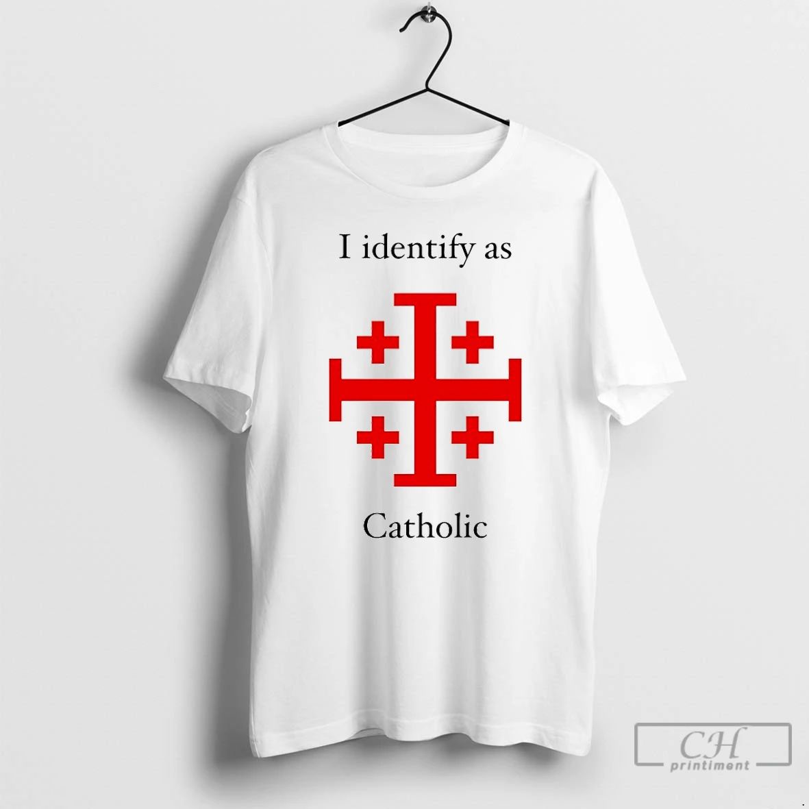 Premium I Identify As Catholic T Shirts Unisex