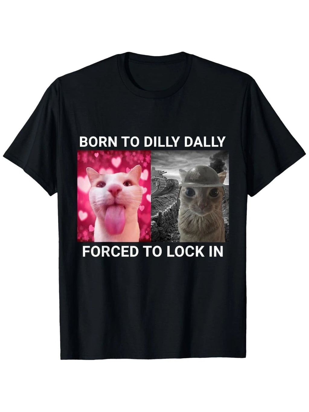 Born to Procrastinate, Forced to Wear Cat Meme , Unisex All-Season Casual Unisex