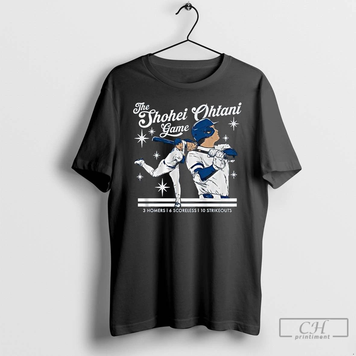 Classic The Shohei Ohtani Game 3 Homers 6 Scoreless 10 Strikeouts Long Sleve T Shirts Unisex