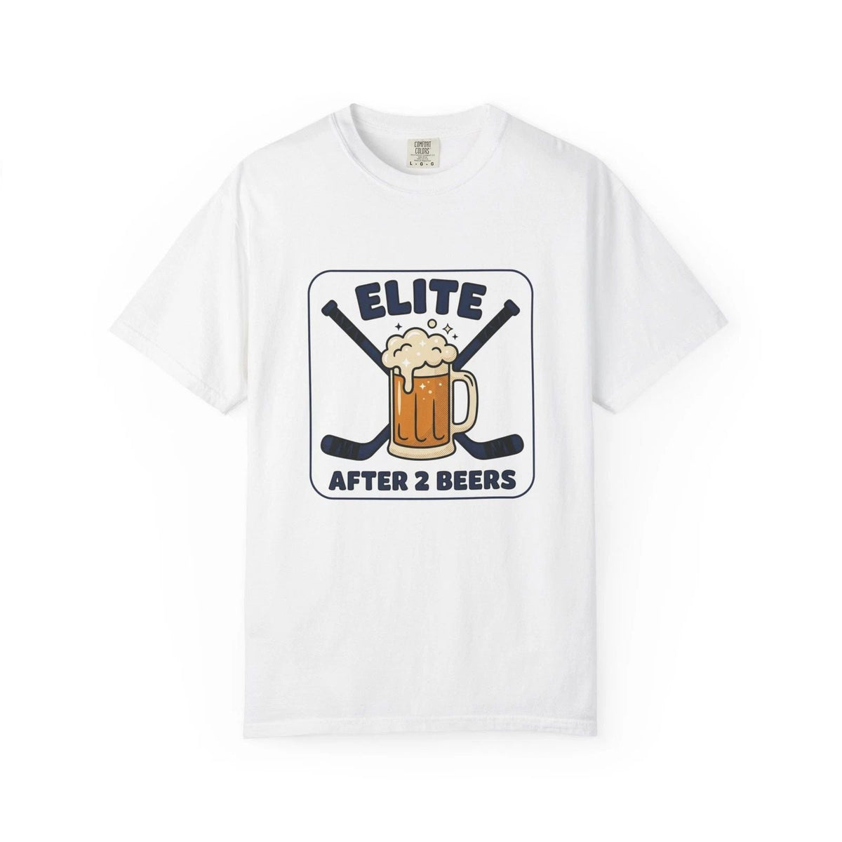 Funny Beer League Hockey Tee - Elite After 2 Beers Adult Unisex Hockey Tee Unisex