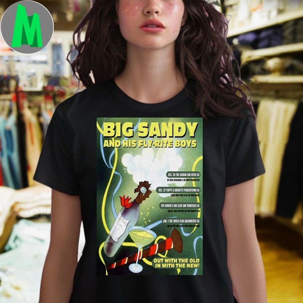 Big Sandy Dec 31 2025 NYE San Francisco CA Poster Shirt Unisex