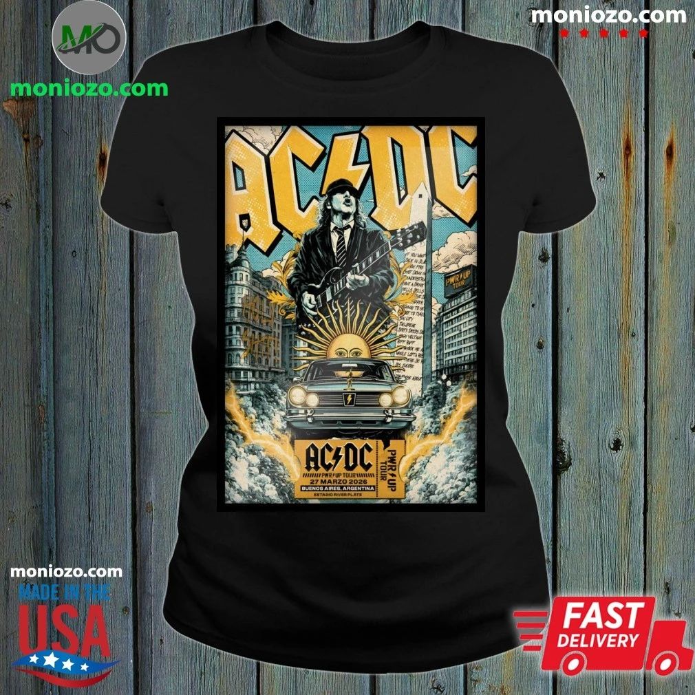 Original AC DC Estadio River Plate Buenos Aires Argentina Mar 27 2026 Poster – Best Gift for Music Fans